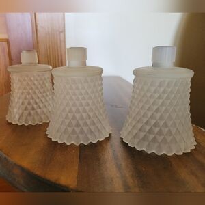 Frosted votive holders